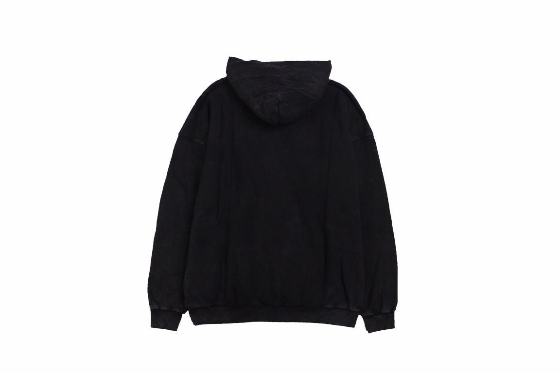 Sweat à capuche oversize noir Balenciaga