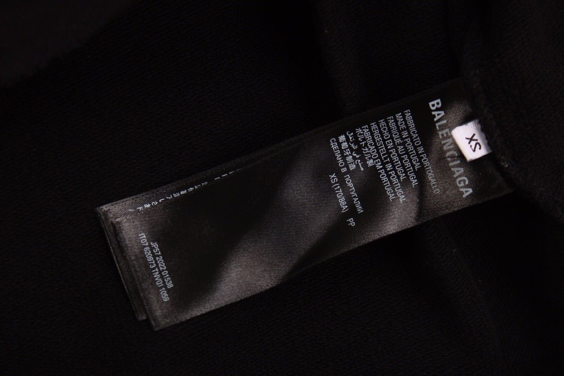 Sweat à capuche Balenciaga Graffiti Logo noir