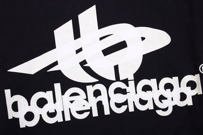 Sweat à capuche Balenciaga avec logo graphique noir
