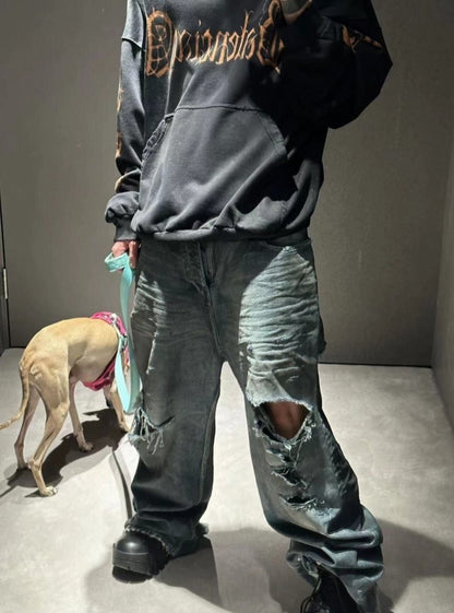 Sweat à capuche noir avec logo Balenciaga