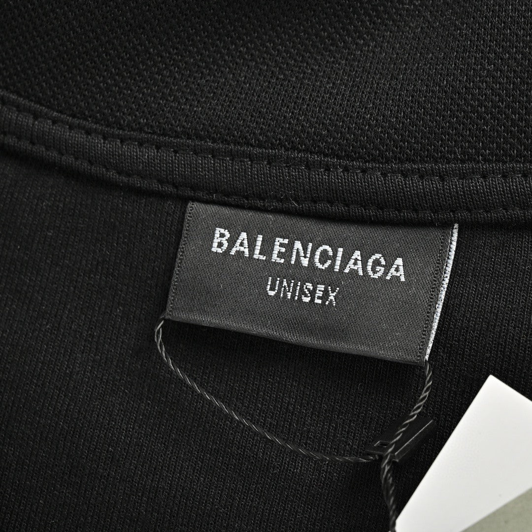 Chemise Balenciaga à manches longues avec logo - Noire