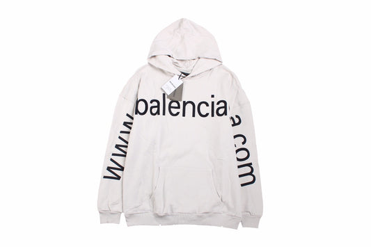 Sweat à capuche oversize Balenciaga Off-White