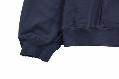 Sweat à capuche Balenciaga Paris Graffiti - Bleu