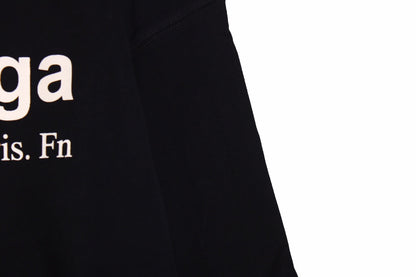 Sweat à capuche Balenciaga Paris Team noir