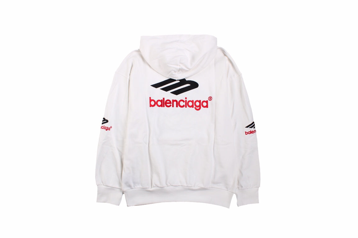 Sweat à capuche blanc Balenciaga