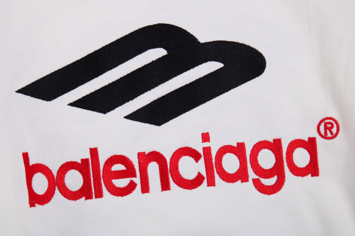 Sweat à capuche blanc Balenciaga