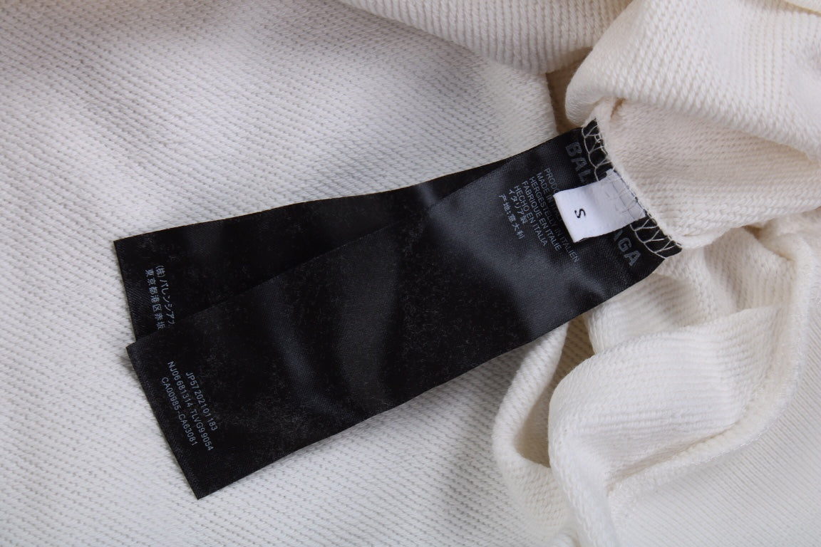Sweat à capuche blanc Balenciaga