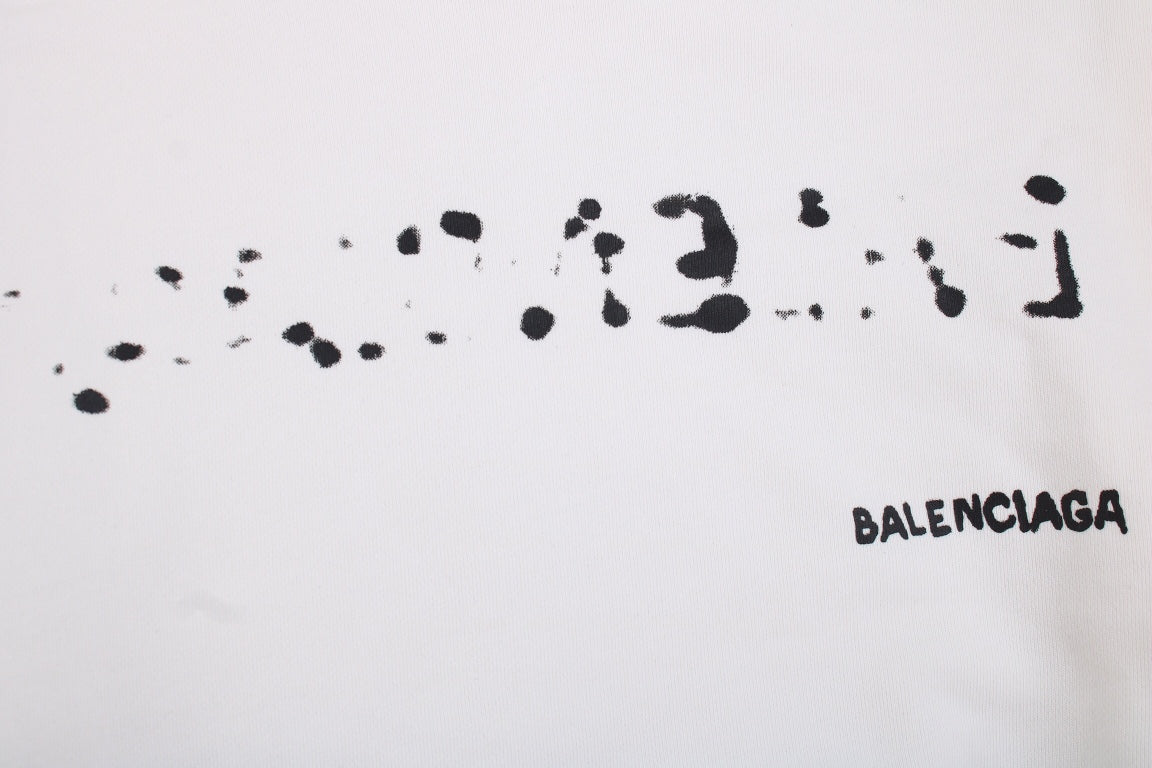 Sweat à capuche Balenciaga blanc à logo