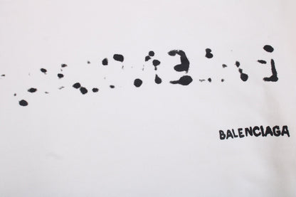 Sweat à capuche Balenciaga blanc à logo