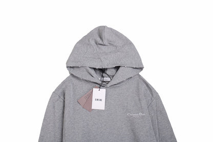 Sweat à capuche gris Dior