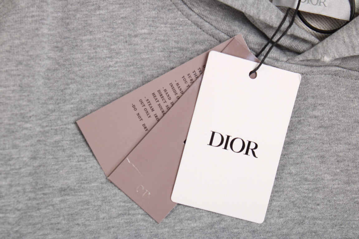 Sweat à capuche gris Dior