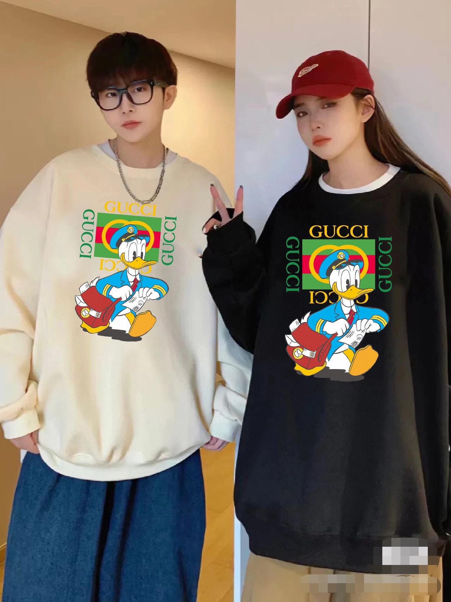 Sweat-shirt Gucci Donald Duck - Crème