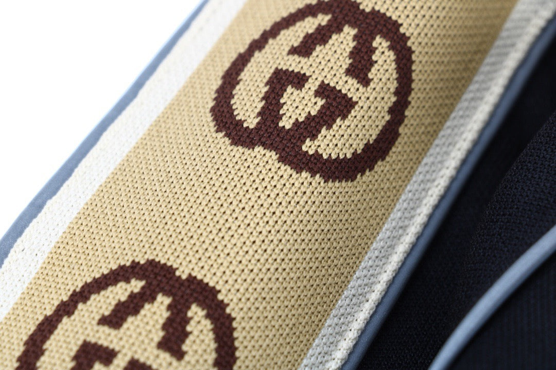 Veste de survêtement Gucci à rayures et logo GG - Noire