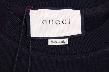 Sweat-shirt Gucci à logo G entrelacé - Noir
