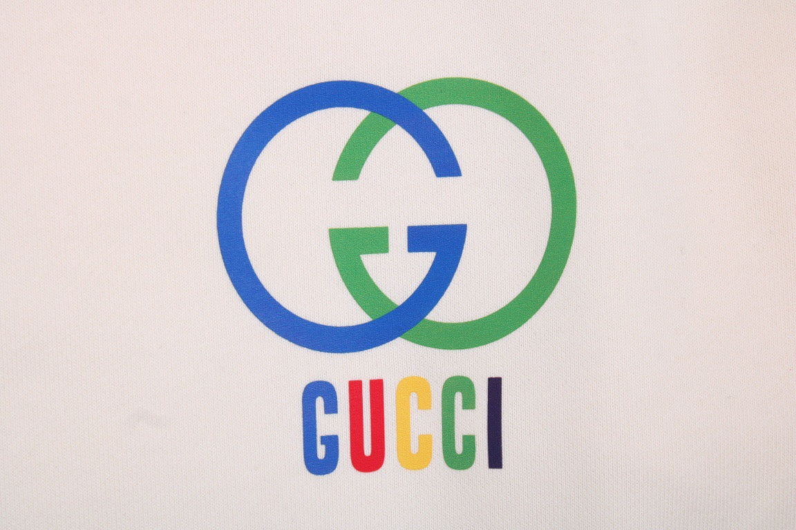 Sweat-shirt Gucci à logo G entrelacé - Crème