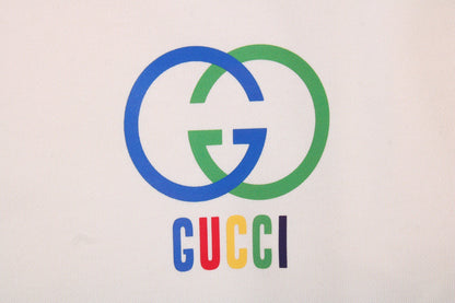 Sweat-shirt Gucci à logo G entrelacé - Crème