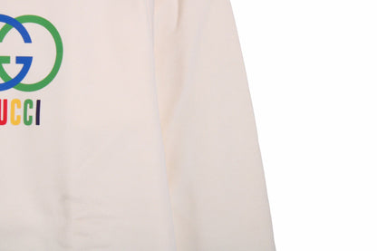 Sweat-shirt Gucci à logo G entrelacé - Crème