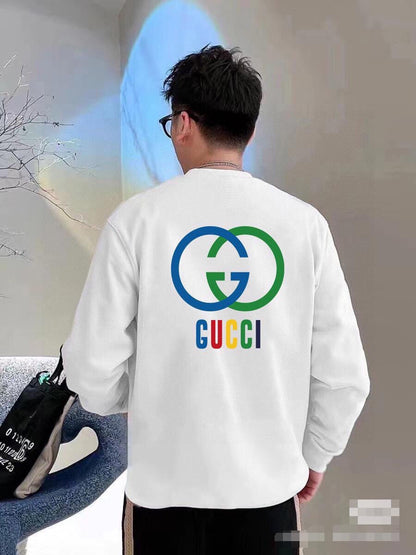 Sweat-shirt Gucci à logo G entrelacé - Crème