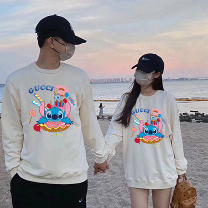 Sweat-shirt Gucci Stitch Donut - Crème