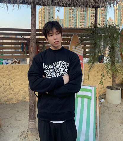 Sweat-shirt Prada à logo répété