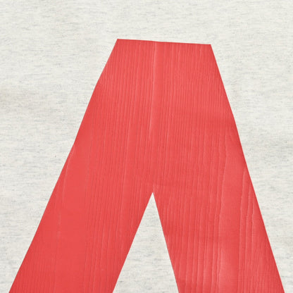 T-shirt graphique Balenciaga à logo rouge (gris)
