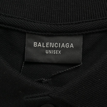 Polo noir Balenciaga à logo BB