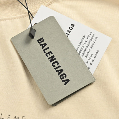 T-shirt beige Balenciaga à notes de musique