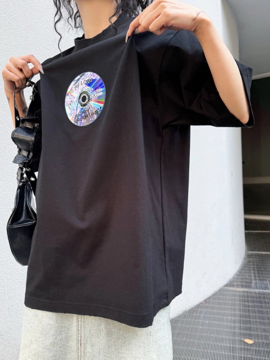 T-shirt noir Balenciaga CD Graphic