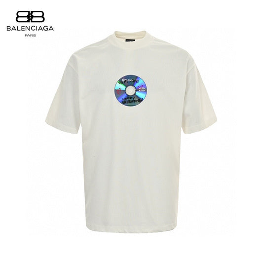 T-shirt blanc Balenciaga CD Graphic