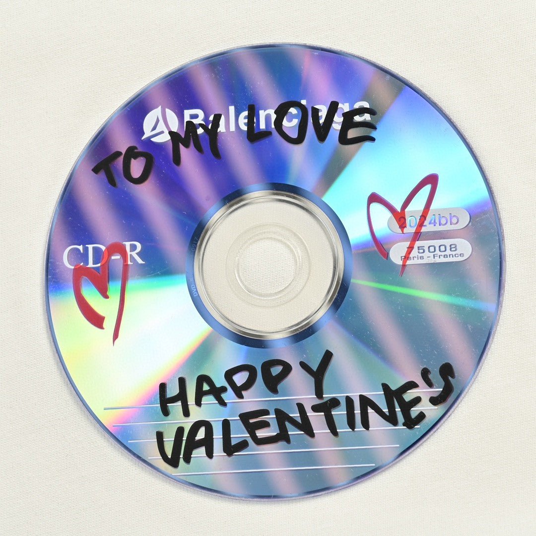 T-shirt blanc Balenciaga CD Graphic