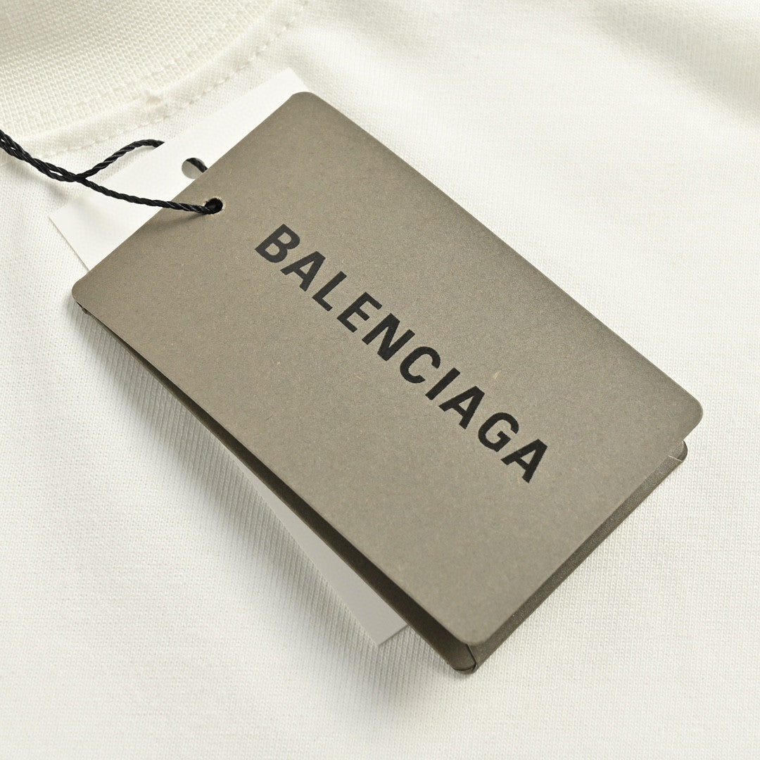 T-shirt blanc Balenciaga CD Graphic