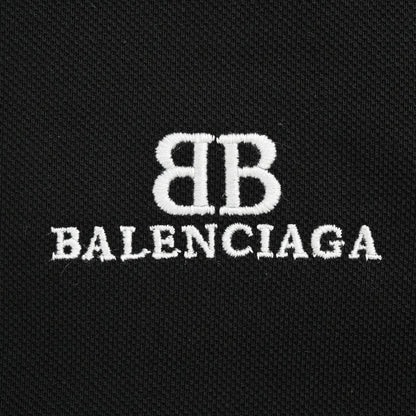 Polo Balenciaga à logo classique (noir)