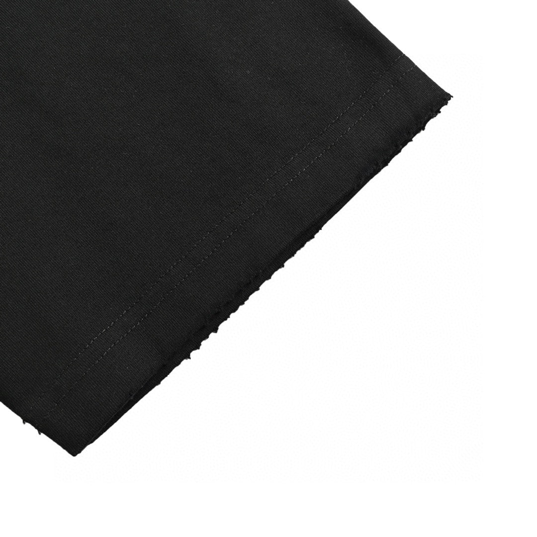 T-shirt Balenciaga à logo vieilli noir