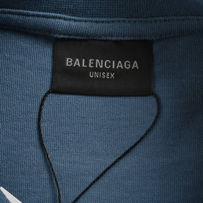 T-shirt Balenciaga Double B Bitcoin (Bleu)