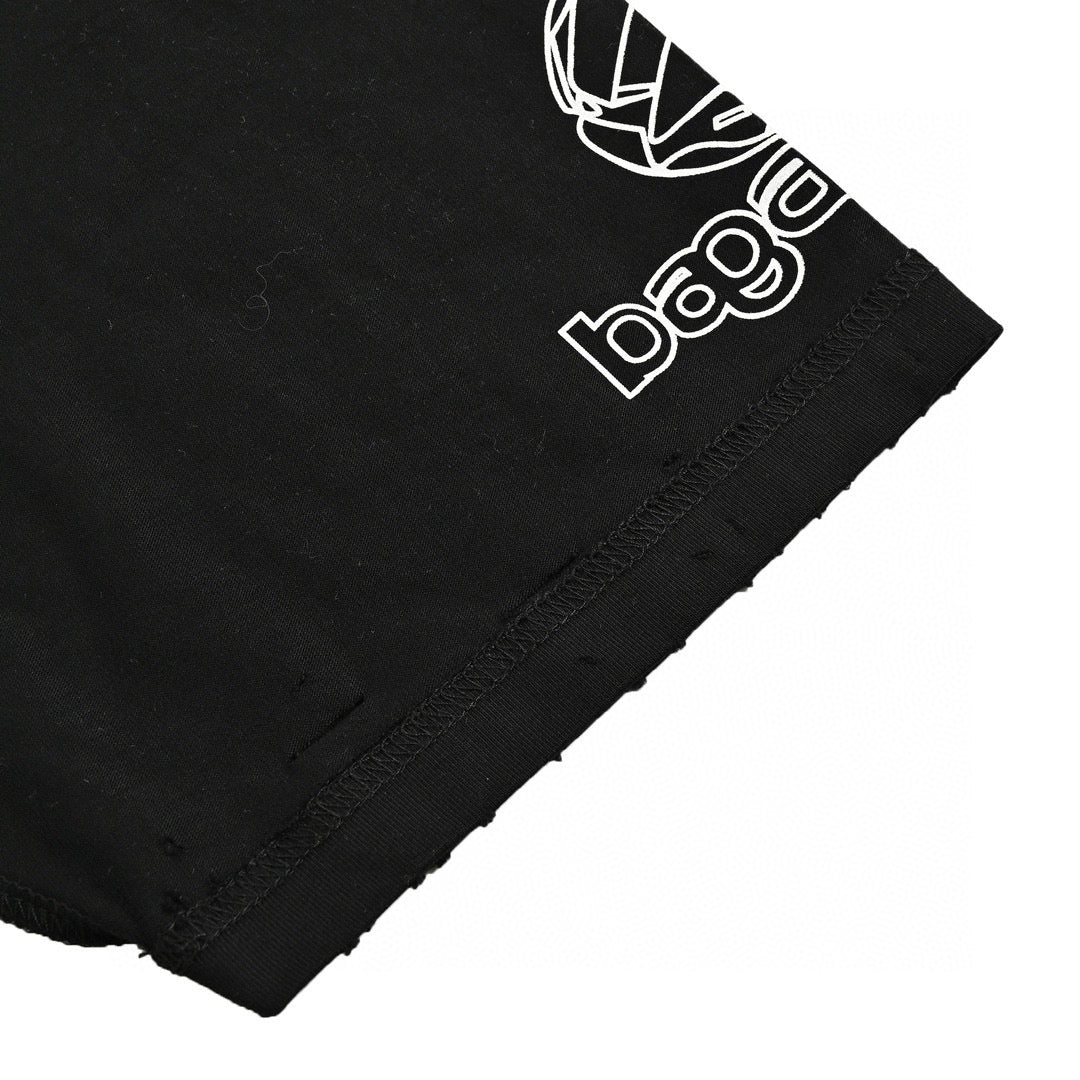 T-shirt noir graphique Balenciaga