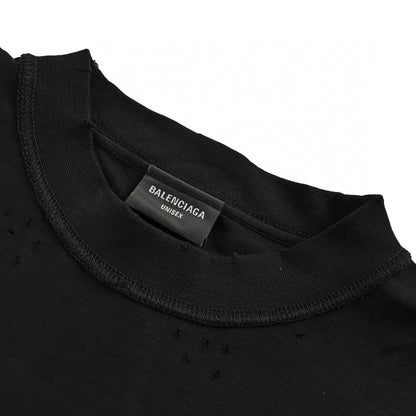 T-shirt noir graphique Balenciaga