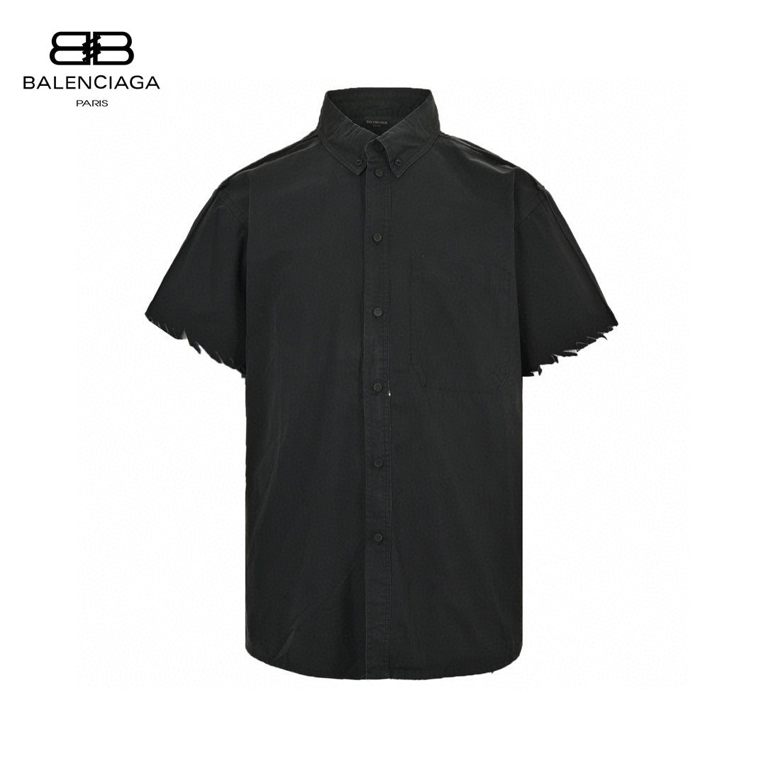 Chemise Balenciaga à logo imprimé au dos