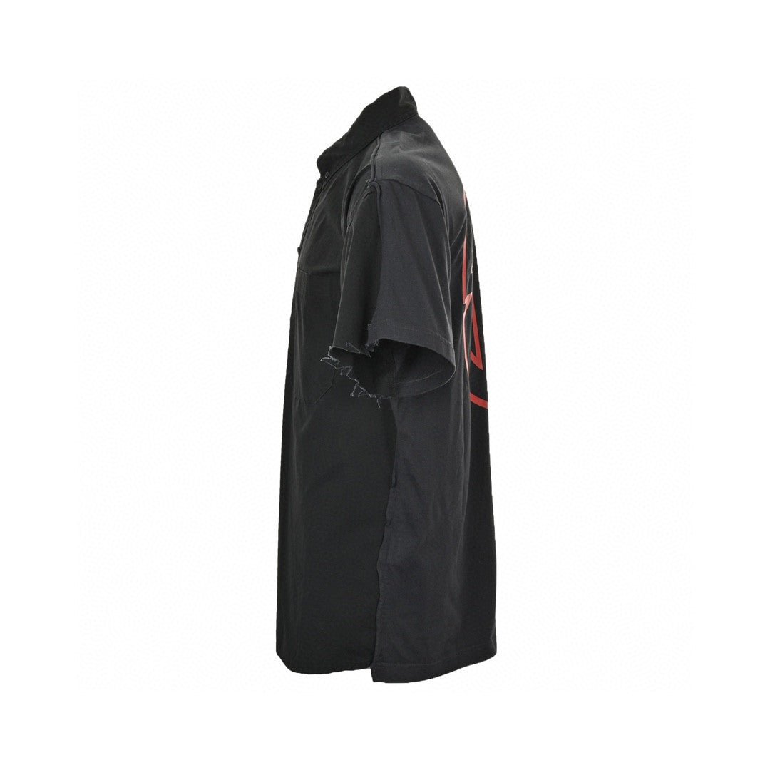 Chemise Balenciaga à logo imprimé au dos