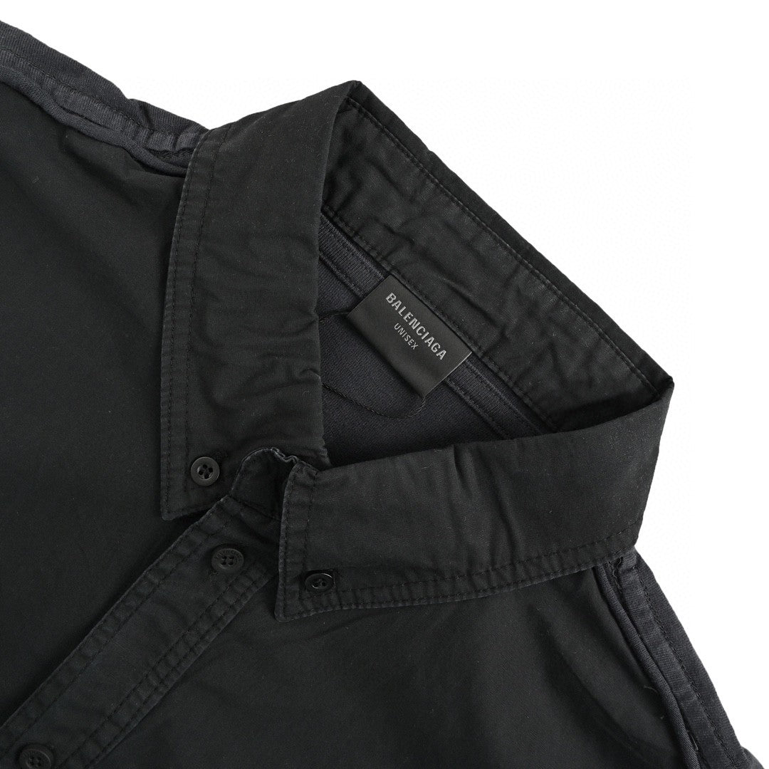 Chemise Balenciaga à logo imprimé au dos