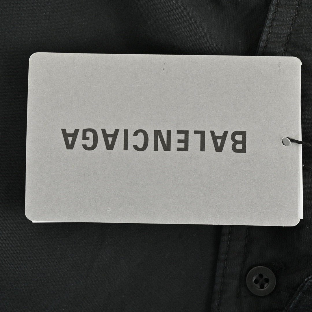 Chemise Balenciaga à logo imprimé au dos