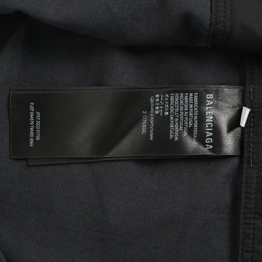 Chemise Balenciaga à logo imprimé au dos