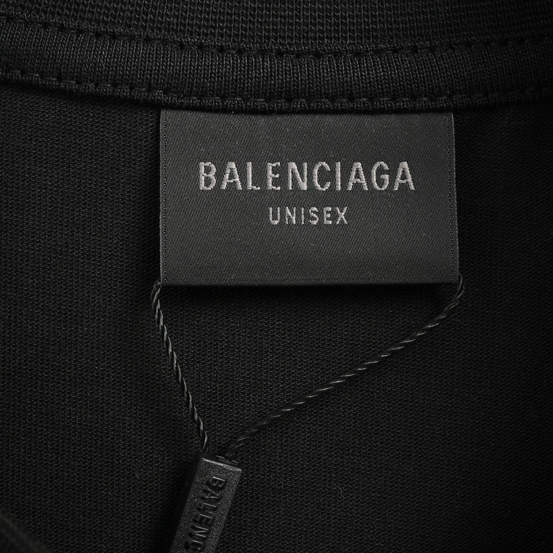 T-shirt noir uni Balenciaga