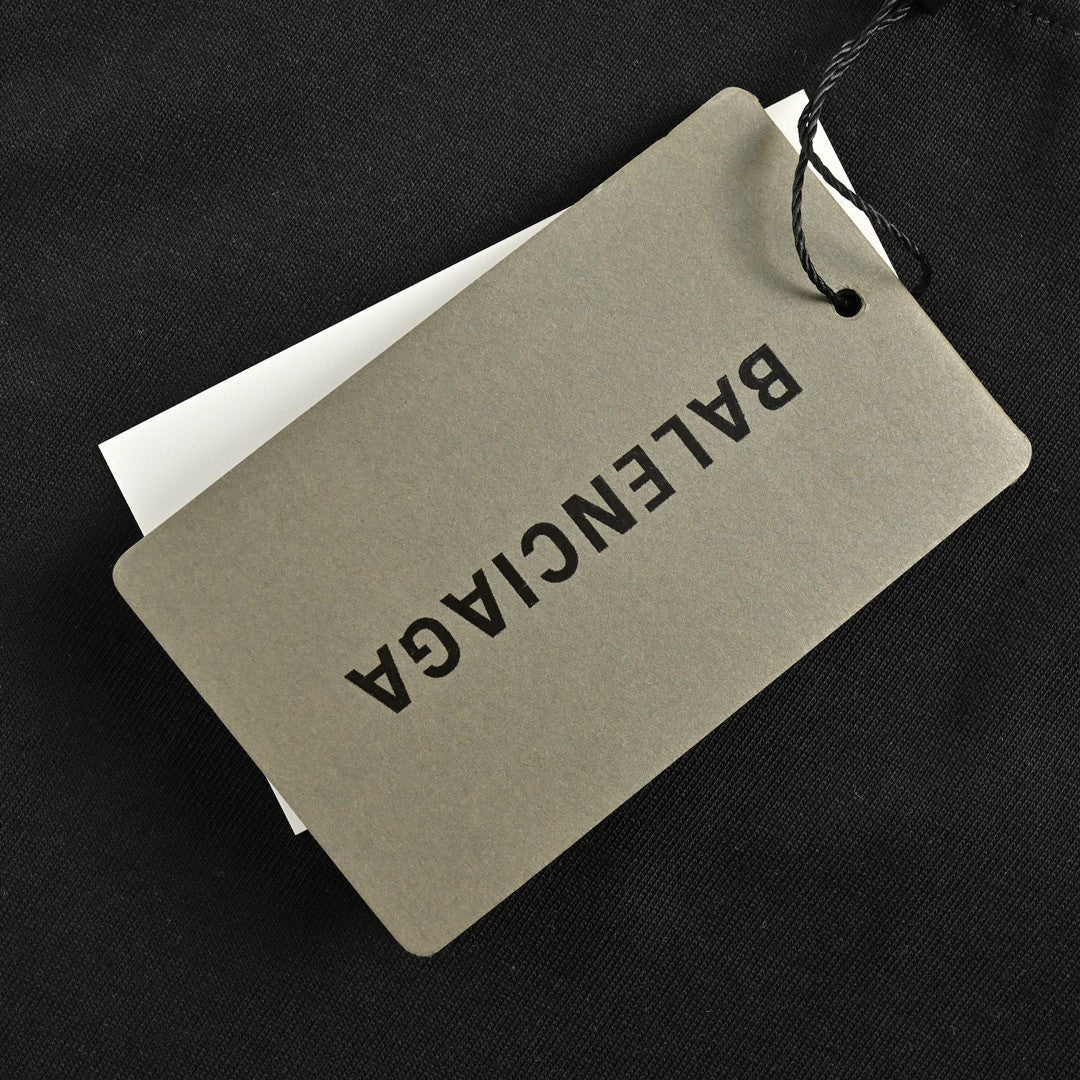 T-shirt noir uni Balenciaga