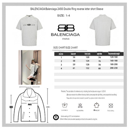 T-shirt Balenciaga à logo réfléchissant