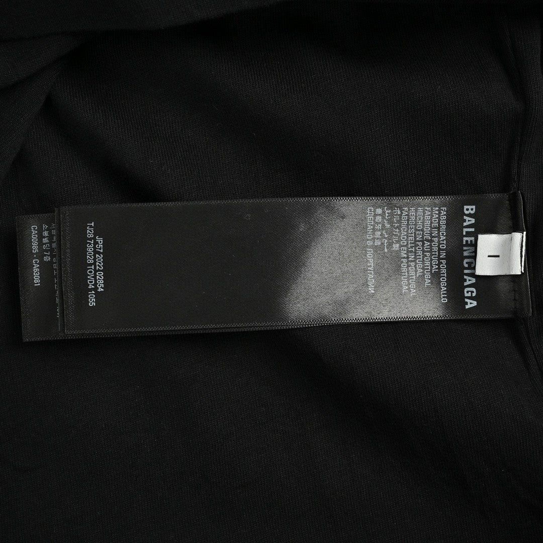 T-shirt Balenciaga Tour avec cordon (noir)