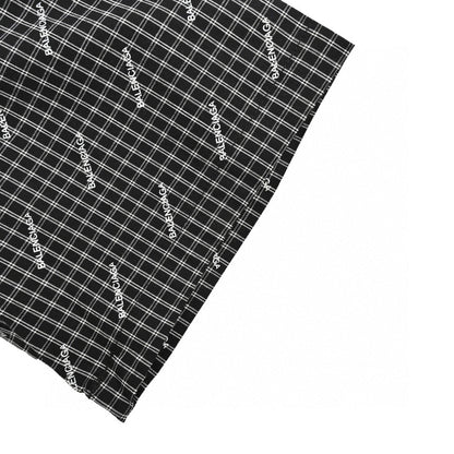 Chemise à carreaux Balenciaga à logo intégral