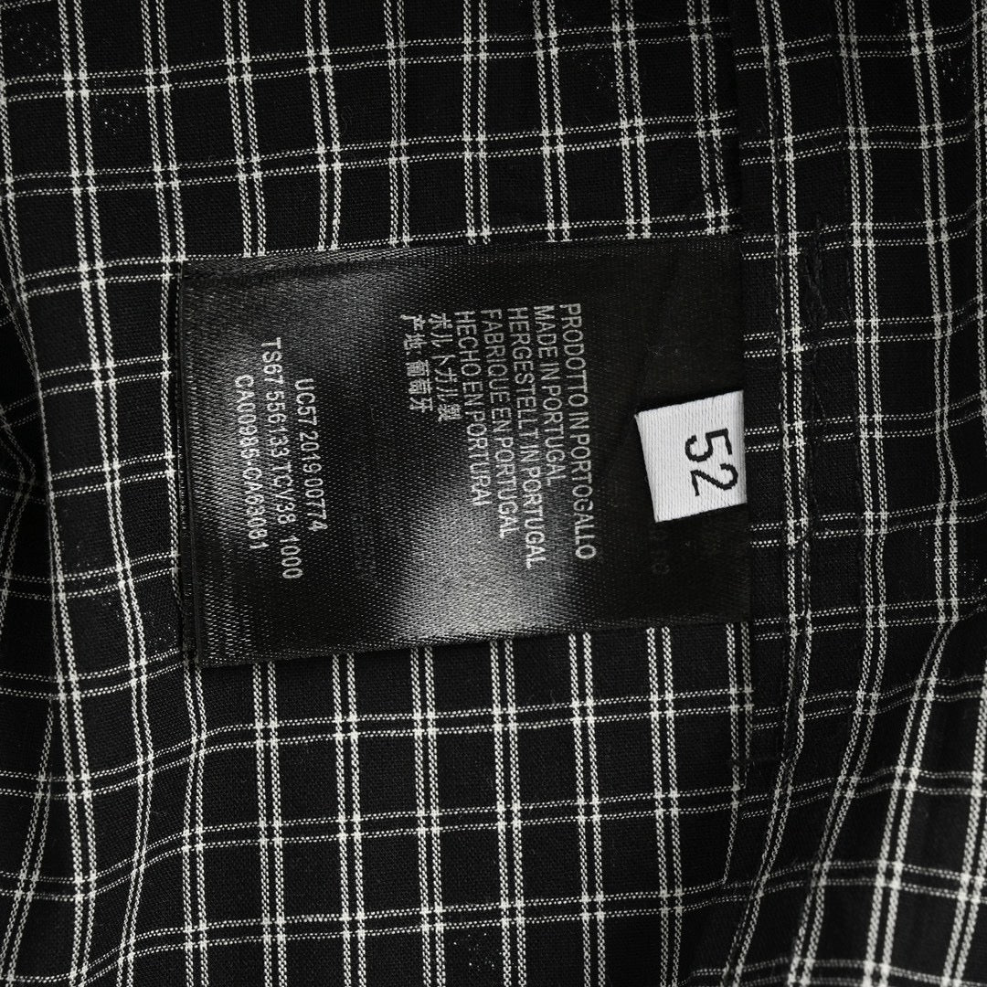 Chemise à carreaux Balenciaga à logo intégral