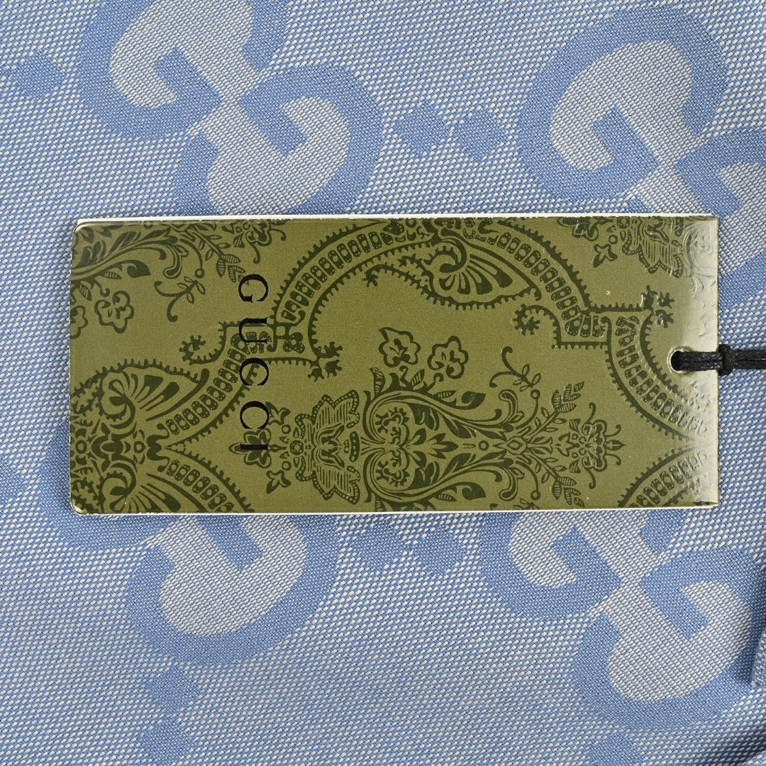 Chemise en jean Gucci à logo intégral