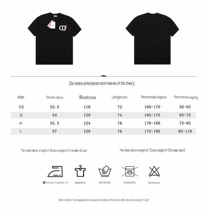 T-shirt Dior avec logo CD floral