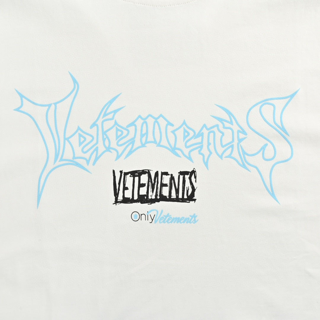 T-SHIRT BLANC BALENCIAGA x VETEMENTS LOGO